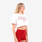 Cropped T-Shirt – “I’m boring baby, all I do is make money & do Pilates”